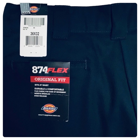 Dickies - 874® FLEX Work Pants, Dark Navy - 36X32 NWT - Picture 4 of 13